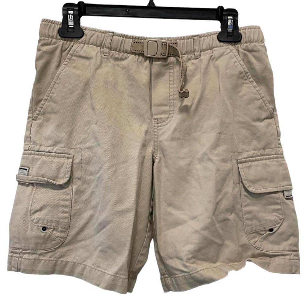 Lands' End Khaki Pull On Cargo Shorts Size 8H